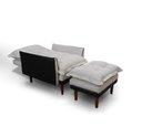 Ver imagem 7 de Poltrona Reclinável com Puff Catena Preto Off White - King House