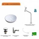 Ver imagem 3 de Kit Cuba R35 com Torneira Link 1062 Metal e Válvula Click 1 Polegada e Meia e Sifão Cromado e Flexív