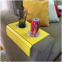 Ver imagem 6 de Kit 02un Esteira Sofá Porta Copo Laqueada Colorida Amarela