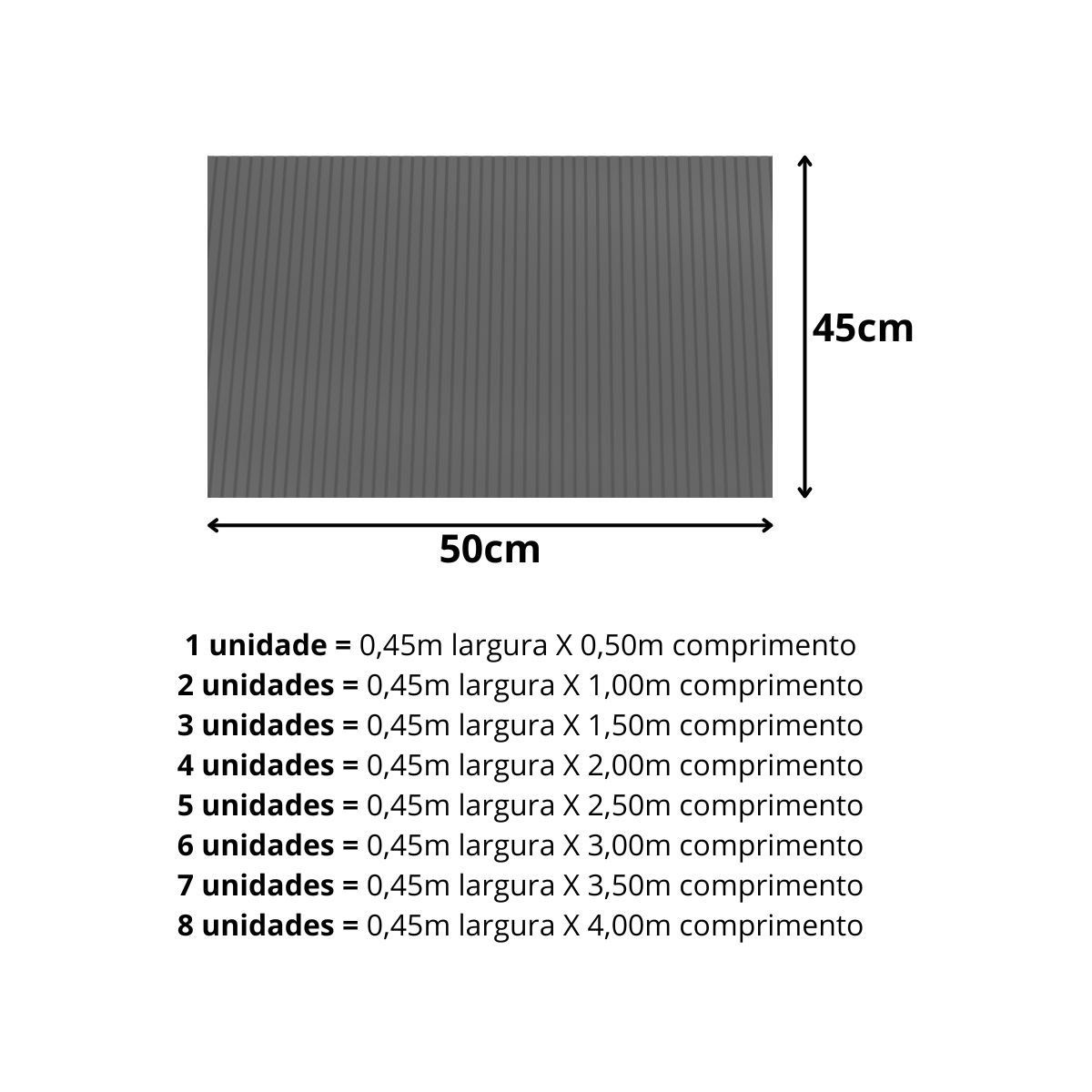 Passadeira 50cm por 45cm Larg. Antiderrapante Emborrachada Vermelho - 6