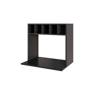 Suporte Lisa para Micro-ondas com Adega Preto - Vallisa Decor