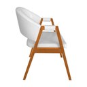 Ver imagem 3 de Kit 6 Cadeiras Helen Madeira Maciça Cerejeira Premium Assento Facto para Sala - Branco