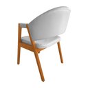 Ver imagem 4 de Kit 6 Cadeiras Helen Madeira Maciça Cerejeira Premium Assento Facto para Sala - Branco