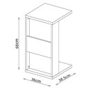 Ver imagem 2 de Mesa De Apoio Para Notebook E Sofá Branco Book Líder Design