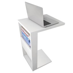 Mesa De Apoio Para Notebook E Sofá Branco Book Líder Design - 6
