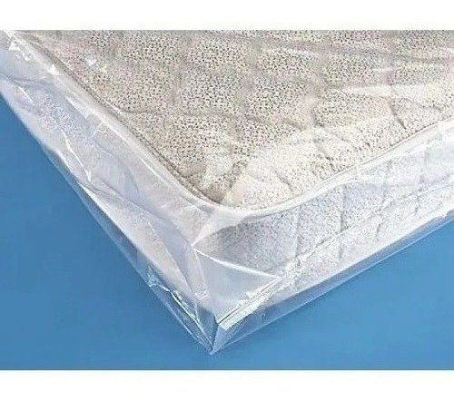 10 Saco Plástico P/ Embalar Colchão 90x250x0,14 Canelado - 1