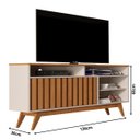 Ver imagem 3 de Rack Ripado para Tv até 55 Polegadas Off White Freijó Turin