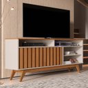 Ver imagem 2 de Rack Ripado para Tv até 55 Polegadas Off White Freijó Turin