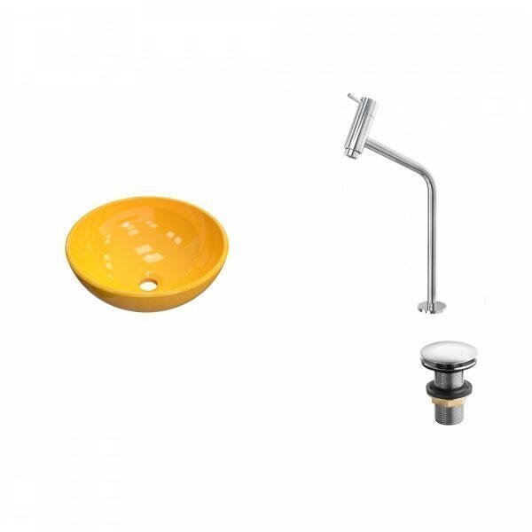 Kit Cuba R35 com Torneira Link 1062 Metal e Válvula Click 1 Polegada e meia Compace - 2