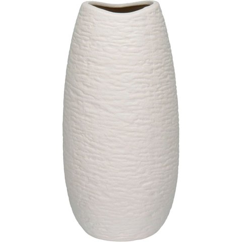 Vaso Decorativo Enfeite Home&Co Cerâmica 24x10x10cm Branco