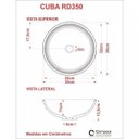Ver imagem 5 de Kit Cuba R35 com Torneira Link 1062 Metal 1/4 Volta Compace