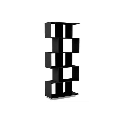 Estante para Sala ESM209 c/ 5 Nichos Preto - Movelbento