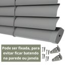 Ver imagem 6 de Cortina Persiana Horizontal Cinza L=1,20m X A=1,30m Pvc + Broca Vídea Parede Concreto 6mm X 100mm