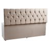 Calçadeira Recamier Baú Queen 1,60m Madrid Suede Bege - Pallazio - 3