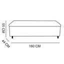 Ver imagem 5 de Calçadeira Recamier Baú Queen 1,60m Madrid Suede Bege - Pallazio