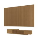 Ver imagem 3 de Rack Extensível com Painel Ripado TV 86 Polegadas Planejado 400x250cm Aruá CabeCasa MadeiraOriginals