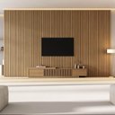 Ver imagem 2 de Rack Extensível com Painel Ripado TV 86 Polegadas Planejado 400x250cm Aruá CabeCasa MadeiraOriginals