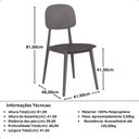 Ver imagem 7 de Conjunto Mesa de Jantar Redonda Eiffel Preta 120cm com 6 Cadeiras Itália - Cinza