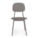 Ver imagem 4 de Conjunto Mesa de Jantar Redonda Eiffel Preta 120cm com 6 Cadeiras Itália - Cinza