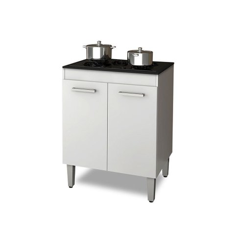Balcão de Cozinha para Cooktop 4 Bocas com 2 Portas Nauru Casa Mobília Movelaria