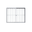 Ver imagem 2 de Vitrô 2 Folhas de Correr Aluminio Branco com Grade 1,00x1,50