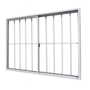 Ver imagem 3 de Vitrô 2 Folhas de Correr Aluminio Branco com Grade 1,00x1,50