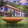 Lareira Lenheiro 80cm Disco Fazenda Tacho Pronto Artes - 2
