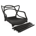 Ver imagem 5 de Cadeira Área Gourmet Pés Rosqueáveis:preto