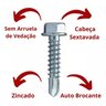 Parafuso Auto Perfurante Sextavado 4.2 X 16 - Ch 1/4 - 2.000 Peças - 4