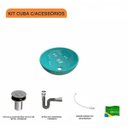 Ver imagem 3 de Kit Cuba R35 com Válvula Click 1 Polegada B e Sifão Cromado e Flexível Compace