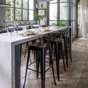 Ver mais imagens de Banqueta Alta Industrial Preta em Aço 76cm Iron Tolix com Encosto - Decoreshop