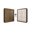 Ver imagem 3 de Guarda-roupa Moderno 2 Portas Solteiro Cor:ypê/off