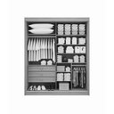 Ver imagem 4 de Guarda-roupa Moderno 2 Portas Solteiro Cor:ypê/off