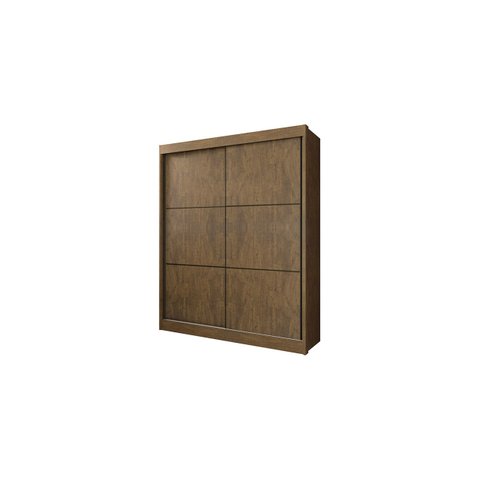 Guarda-roupa Moderno 2 Portas Solteiro Cor:ypê/off