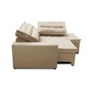 Ver imagem 4 de Sofá de Canto Retrátil e Reclinável com Molas LD 2,50x2,00m Viviane Suede Bege Madelina Decor