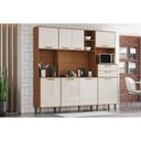 Ver imagem 1 de Cozinha Compacta B131 8 Pts 2 Gavs Nature/Off White Henn
