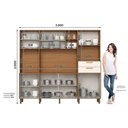 Ver imagem 3 de Cozinha Compacta B131 8 Pts 2 Gavs Nature/Off White Henn