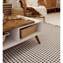 Tapete Boho Andaraí Off White/Preto 140x200cm - 7