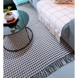 Tapete Boho Andaraí Off White/Preto 140x200cm - 6