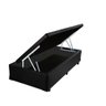 Cama Box Baú Solteiro Confort Acolchões Síntetico Preto - 1