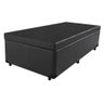 Cama Box Baú Solteiro Confort Acolchões Síntetico Preto - 2