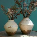 Ver imagem 4 de Vaso Decorativo em Ceramica Bege e Marrom - 25,5cm