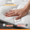 Ver imagem 4 de Colchão King Molas Ensacadas Pillow Super Monaco 193x203x34cm Probel - Suporta até 180kg por