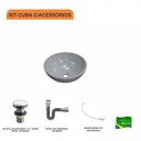 Ver imagem 3 de Kit Cuba R35 com Válvula Click 1 Polegada e Meia e Sifão Cromado e Flexível Compace