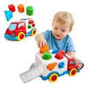 Ver imagem 2 de Brinquedo Carrinho Didático Bebe Peças de Encaixar - Samba Toys - Caminhão Carro Bebe Carrinho - Pan