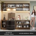 Ver imagem 7 de Armário de Cozinha Completa 240cm Rustic Glamy Madesa 10