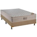 Ver imagem 1 de Cama Box Casal: Colchão Molas Superpocket Ensacadas Ortobom Fort Airtech + Base Crc Suede Clean (