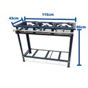 Ver imagem 5 de Fogão Industrial 3 Bocas Baixa Pressão P7 3QS MetalFour
