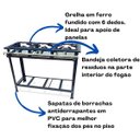Ver imagem 2 de Fogão Industrial 3 Bocas Baixa Pressão P7 3QS MetalFour