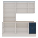 Ver imagem 4 de Armário de Cozinha Compacta Genialflex 3 Peças Branco Azul